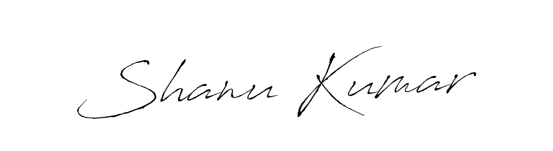 Make a beautiful signature design for name Shanu Kumar. With this signature (Antro_Vectra) style, you can create a handwritten signature for free. Shanu Kumar signature style 6 images and pictures png