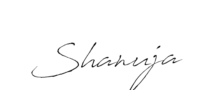 Design your own signature with our free online signature maker. With this signature software, you can create a handwritten (Antro_Vectra) signature for name Shanuja. Shanuja signature style 6 images and pictures png