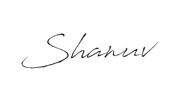 Make a beautiful signature design for name Shanuv. With this signature (Antro_Vectra) style, you can create a handwritten signature for free. Shanuv signature style 6 images and pictures png