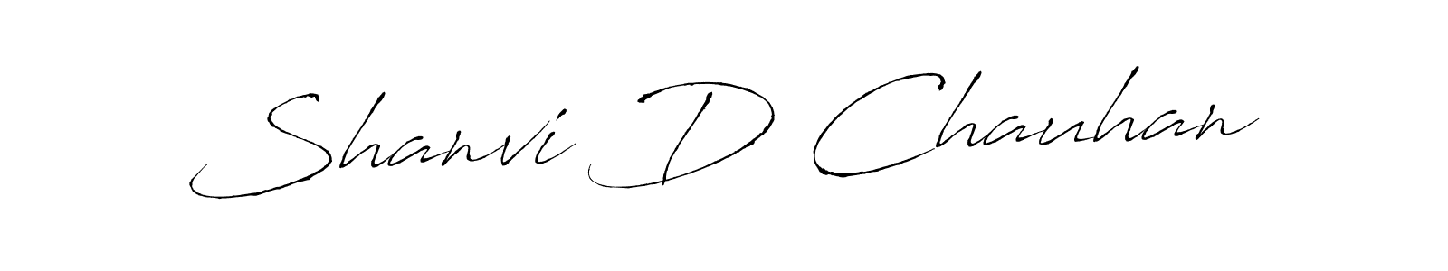 It looks lik you need a new signature style for name Shanvi D Chauhan. Design unique handwritten (Antro_Vectra) signature with our free signature maker in just a few clicks. Shanvi D Chauhan signature style 6 images and pictures png