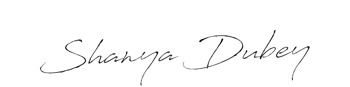 Create a beautiful signature design for name Shanya Dubey. With this signature (Antro_Vectra) fonts, you can make a handwritten signature for free. Shanya Dubey signature style 6 images and pictures png