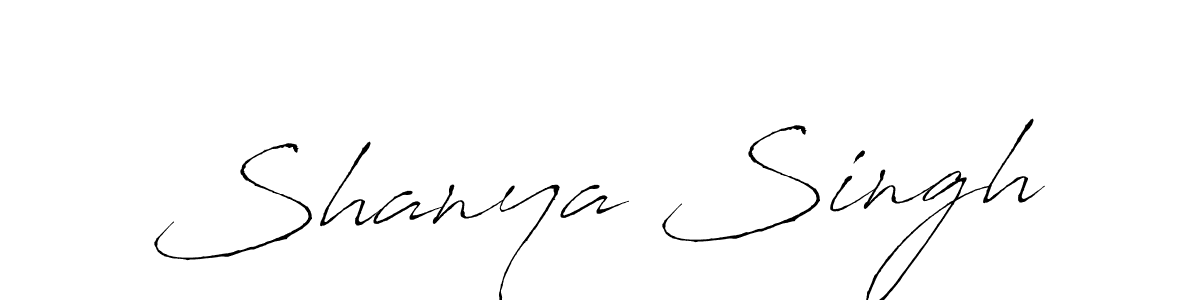 Shanya Singh stylish signature style. Best Handwritten Sign (Antro_Vectra) for my name. Handwritten Signature Collection Ideas for my name Shanya Singh. Shanya Singh signature style 6 images and pictures png