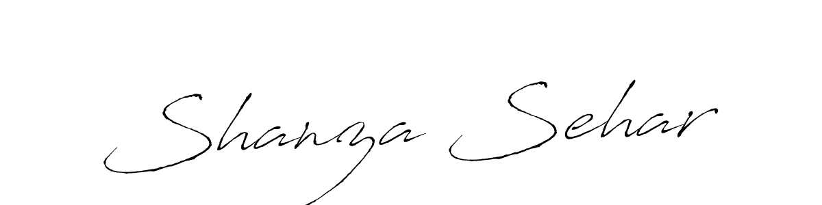 Shanza Sehar stylish signature style. Best Handwritten Sign (Antro_Vectra) for my name. Handwritten Signature Collection Ideas for my name Shanza Sehar. Shanza Sehar signature style 6 images and pictures png