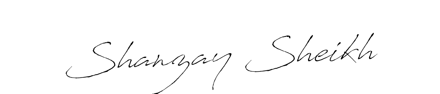 It looks lik you need a new signature style for name Shanzay Sheikh. Design unique handwritten (Antro_Vectra) signature with our free signature maker in just a few clicks. Shanzay Sheikh signature style 6 images and pictures png