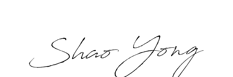 Shao Yong stylish signature style. Best Handwritten Sign (Antro_Vectra) for my name. Handwritten Signature Collection Ideas for my name Shao Yong. Shao Yong signature style 6 images and pictures png
