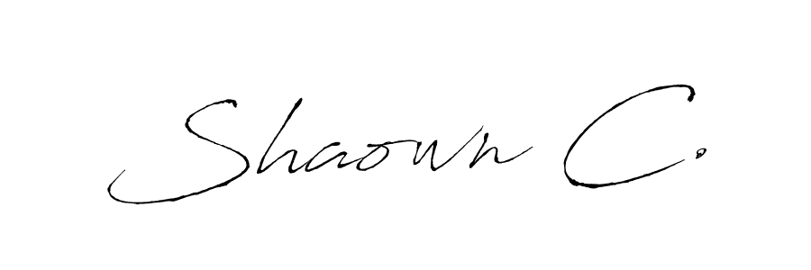 Similarly Antro_Vectra is the best handwritten signature design. Signature creator online .You can use it as an online autograph creator for name Shaown C.. Shaown C. signature style 6 images and pictures png
