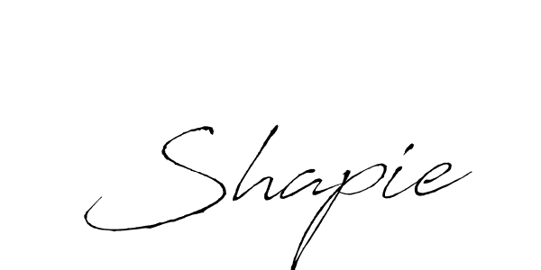 Make a beautiful signature design for name Shapie. With this signature (Antro_Vectra) style, you can create a handwritten signature for free. Shapie signature style 6 images and pictures png