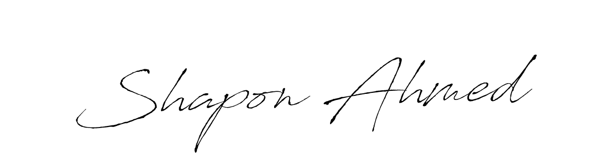 You can use this online signature creator to create a handwritten signature for the name Shapon Ahmed. This is the best online autograph maker. Shapon Ahmed signature style 6 images and pictures png