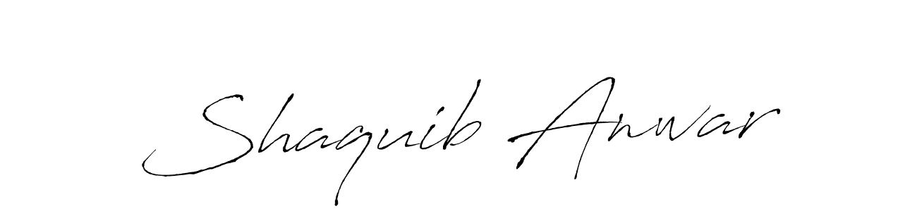 Create a beautiful signature design for name Shaquib Anwar. With this signature (Antro_Vectra) fonts, you can make a handwritten signature for free. Shaquib Anwar signature style 6 images and pictures png