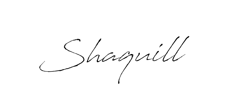 Shaquill stylish signature style. Best Handwritten Sign (Antro_Vectra) for my name. Handwritten Signature Collection Ideas for my name Shaquill. Shaquill signature style 6 images and pictures png