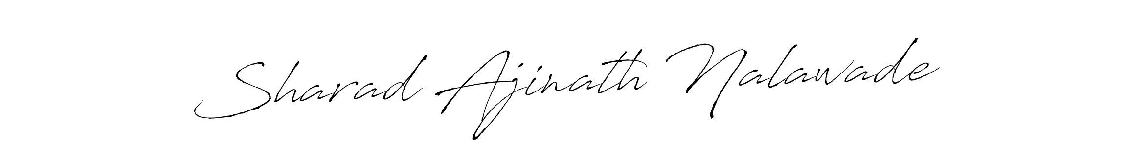 Create a beautiful signature design for name Sharad Ajinath Nalawade. With this signature (Antro_Vectra) fonts, you can make a handwritten signature for free. Sharad Ajinath Nalawade signature style 6 images and pictures png