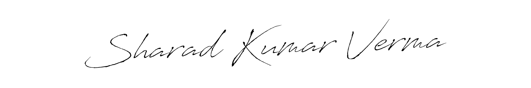 Make a beautiful signature design for name Sharad Kumar Verma. With this signature (Antro_Vectra) style, you can create a handwritten signature for free. Sharad Kumar Verma signature style 6 images and pictures png