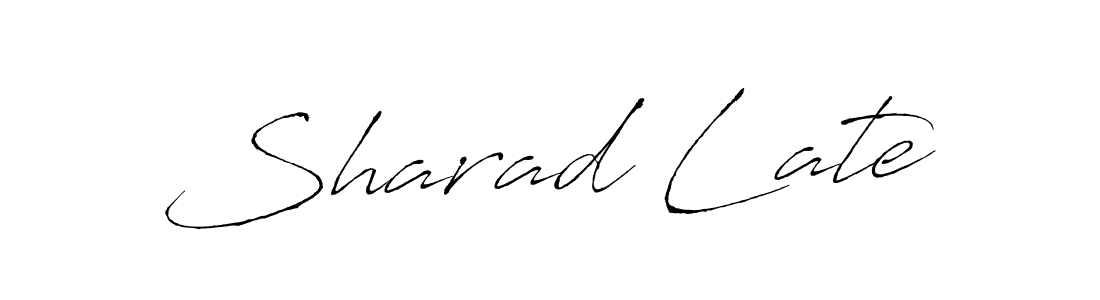 Also we have Sharad Late name is the best signature style. Create professional handwritten signature collection using Antro_Vectra autograph style. Sharad Late signature style 6 images and pictures png