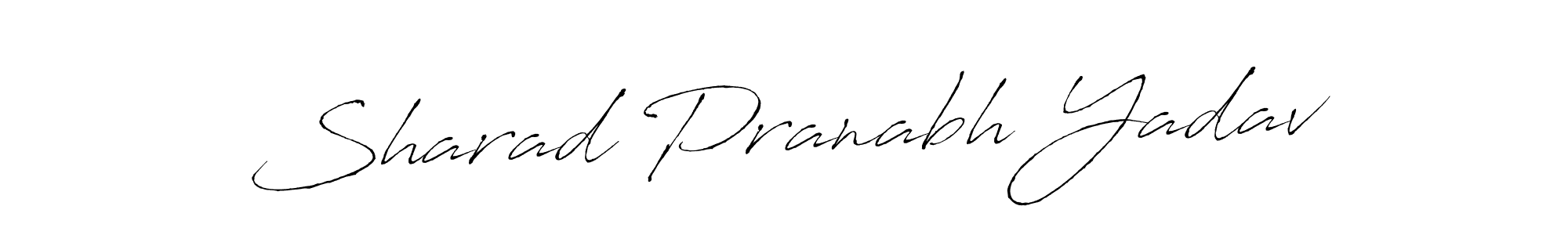 How to make Sharad Pranabh Yadav signature? Antro_Vectra is a professional autograph style. Create handwritten signature for Sharad Pranabh Yadav name. Sharad Pranabh Yadav signature style 6 images and pictures png