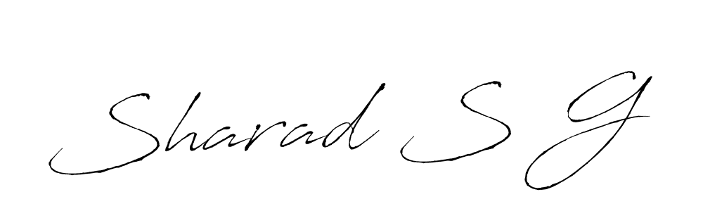 Design your own signature with our free online signature maker. With this signature software, you can create a handwritten (Antro_Vectra) signature for name Sharad S G. Sharad S G signature style 6 images and pictures png