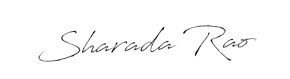 Make a beautiful signature design for name Sharada Rao. With this signature (Antro_Vectra) style, you can create a handwritten signature for free. Sharada Rao signature style 6 images and pictures png