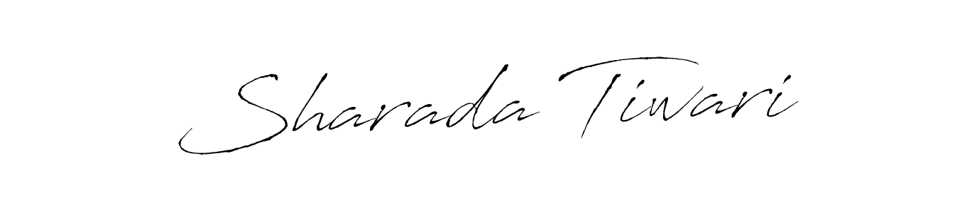 How to make Sharada Tiwari name signature. Use Antro_Vectra style for creating short signs online. This is the latest handwritten sign. Sharada Tiwari signature style 6 images and pictures png