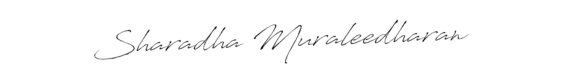 Create a beautiful signature design for name Sharadha Muraleedharan. With this signature (Antro_Vectra) fonts, you can make a handwritten signature for free. Sharadha Muraleedharan signature style 6 images and pictures png