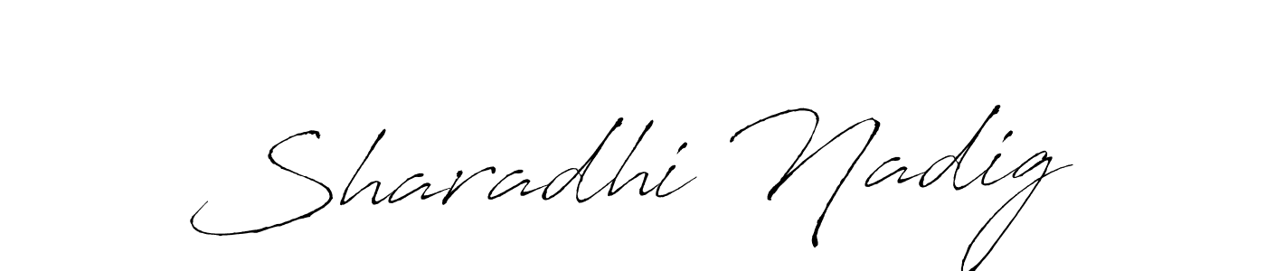 Design your own signature with our free online signature maker. With this signature software, you can create a handwritten (Antro_Vectra) signature for name Sharadhi Nadig. Sharadhi Nadig signature style 6 images and pictures png