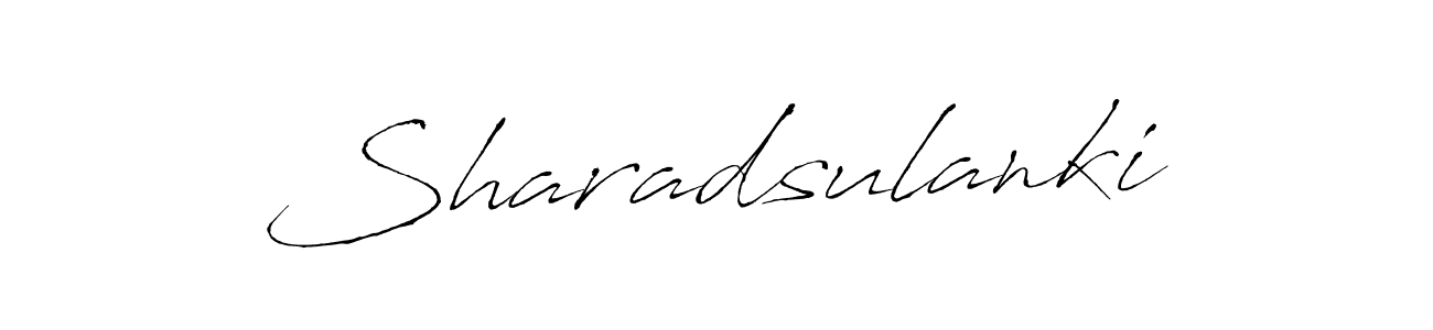 Design your own signature with our free online signature maker. With this signature software, you can create a handwritten (Antro_Vectra) signature for name Sharadsulanki. Sharadsulanki signature style 6 images and pictures png