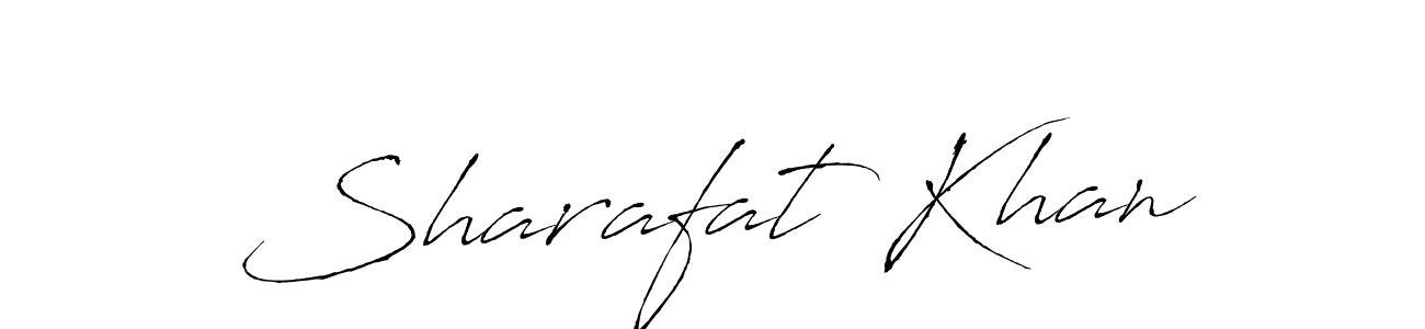 Make a beautiful signature design for name Sharafat Khan. With this signature (Antro_Vectra) style, you can create a handwritten signature for free. Sharafat Khan signature style 6 images and pictures png