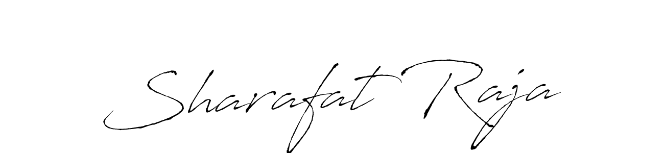 Make a beautiful signature design for name Sharafat Raja. With this signature (Antro_Vectra) style, you can create a handwritten signature for free. Sharafat Raja signature style 6 images and pictures png