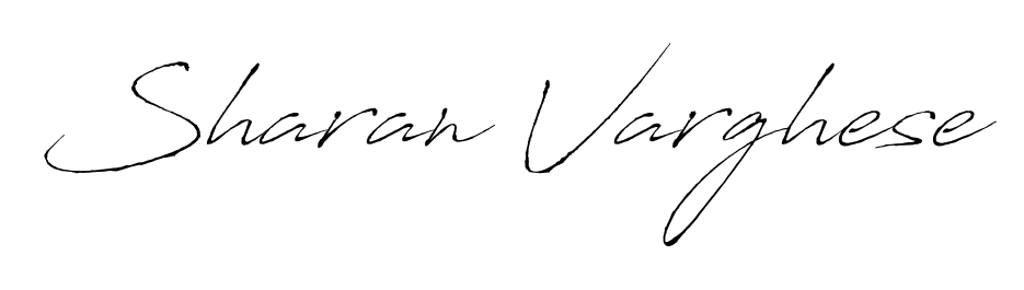 Try this chic Sharan Varghese handwritten sign style. Using Antro_Vectra font elements, it gives your name a sleek, memorable identity. Sharan Varghese signature style 6 images and pictures png