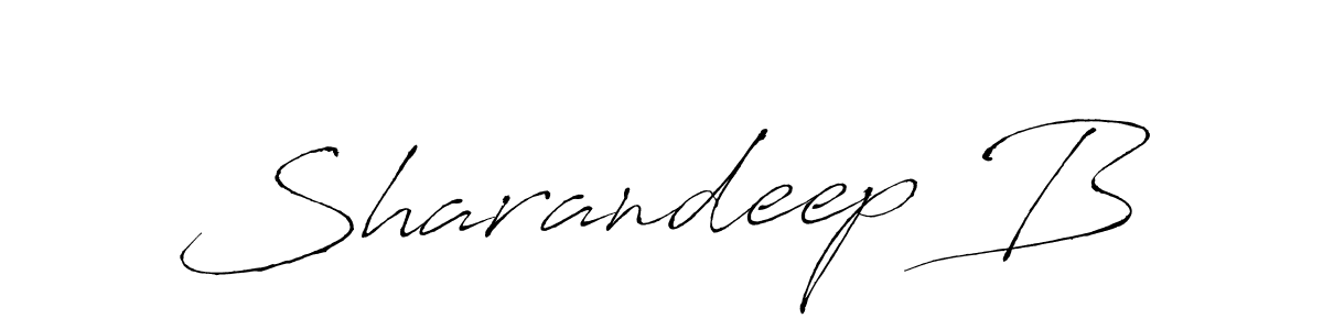 Antro_Vectra is a professional signature style that is perfect for those who want to add a touch of class to their signature. It is also a great choice for those who want to make their signature more unique. Get Sharandeep B name to fancy signature for free. Sharandeep B signature style 6 images and pictures png