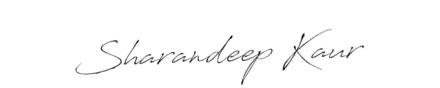 Sharandeep Kaur stylish signature style. Best Handwritten Sign (Antro_Vectra) for my name. Handwritten Signature Collection Ideas for my name Sharandeep Kaur. Sharandeep Kaur signature style 6 images and pictures png