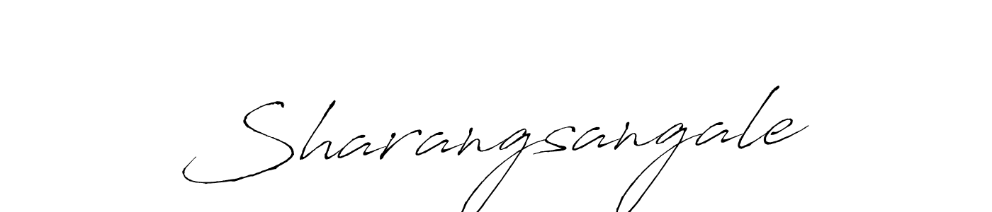 Make a beautiful signature design for name Sharangsangale. With this signature (Antro_Vectra) style, you can create a handwritten signature for free. Sharangsangale signature style 6 images and pictures png