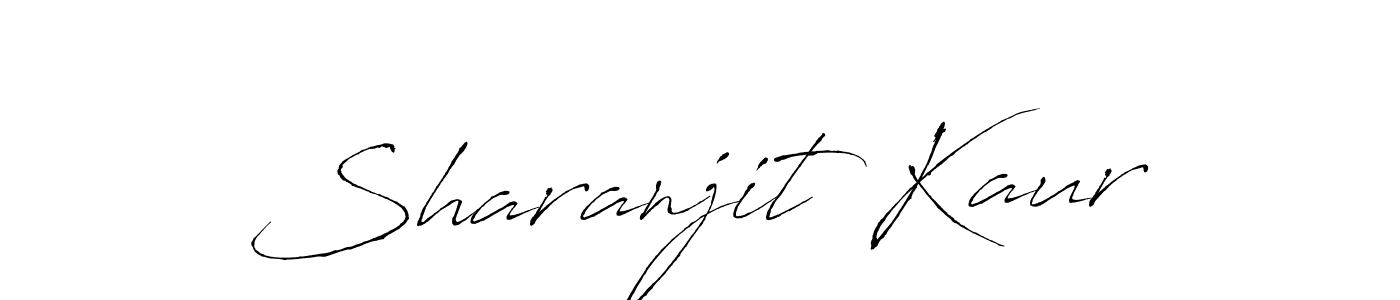 Sharanjit Kaur stylish signature style. Best Handwritten Sign (Antro_Vectra) for my name. Handwritten Signature Collection Ideas for my name Sharanjit Kaur. Sharanjit Kaur signature style 6 images and pictures png