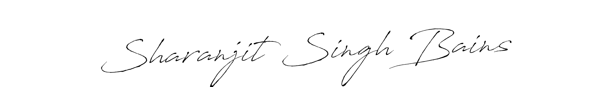 Create a beautiful signature design for name Sharanjit Singh Bains. With this signature (Antro_Vectra) fonts, you can make a handwritten signature for free. Sharanjit Singh Bains signature style 6 images and pictures png