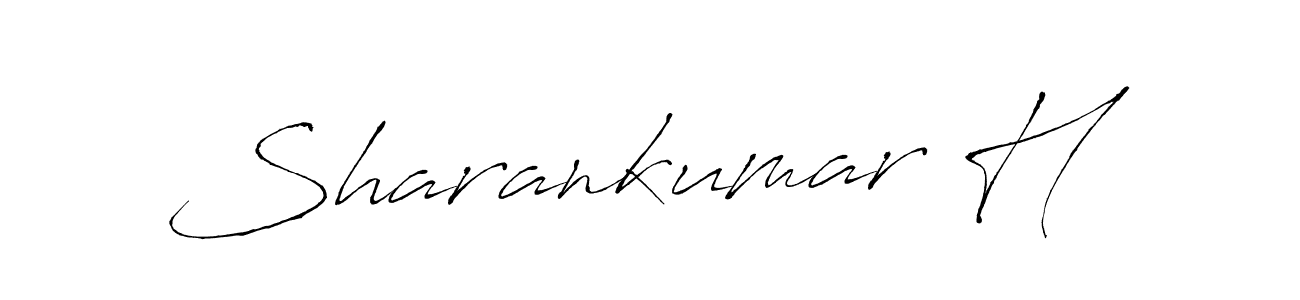 Sharankumar H stylish signature style. Best Handwritten Sign (Antro_Vectra) for my name. Handwritten Signature Collection Ideas for my name Sharankumar H. Sharankumar H signature style 6 images and pictures png