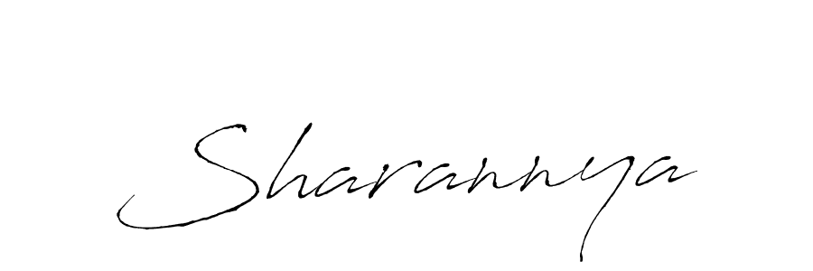 Make a beautiful signature design for name Sharannya. With this signature (Antro_Vectra) style, you can create a handwritten signature for free. Sharannya signature style 6 images and pictures png