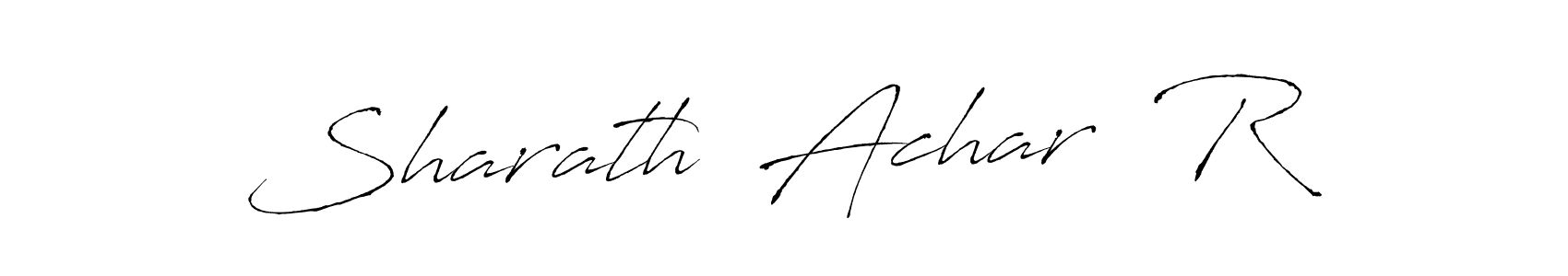 Create a beautiful signature design for name Sharath  Achar  R. With this signature (Antro_Vectra) fonts, you can make a handwritten signature for free. Sharath  Achar  R signature style 6 images and pictures png