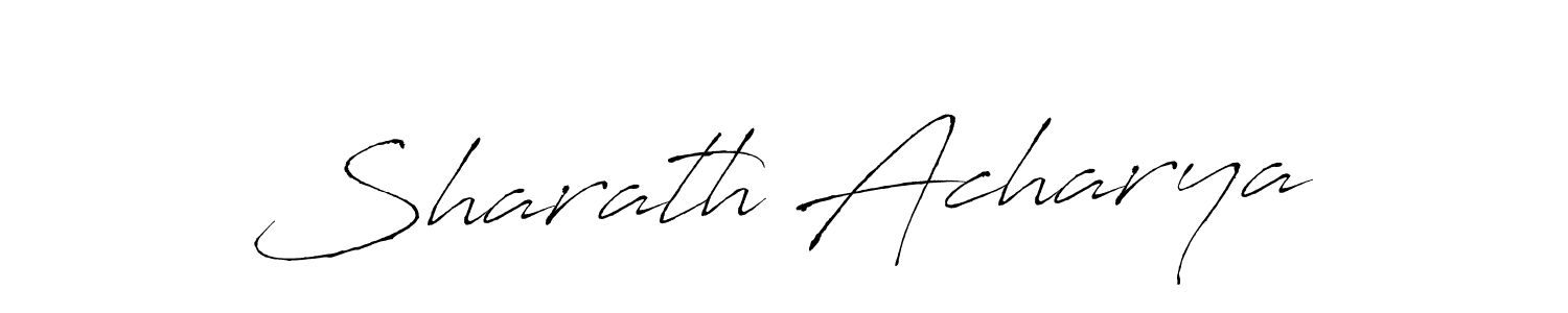 Design your own signature with our free online signature maker. With this signature software, you can create a handwritten (Antro_Vectra) signature for name Sharath Acharya. Sharath Acharya signature style 6 images and pictures png
