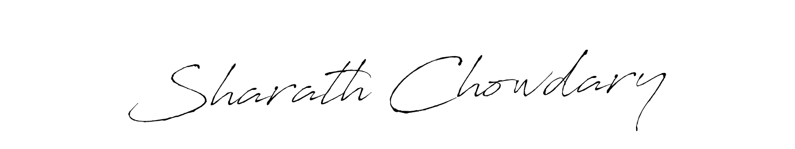 Also we have Sharath Chowdary name is the best signature style. Create professional handwritten signature collection using Antro_Vectra autograph style. Sharath Chowdary signature style 6 images and pictures png