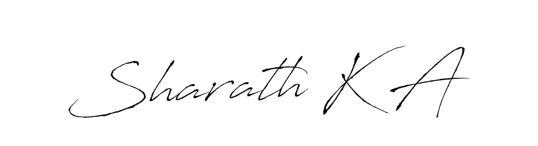 Make a beautiful signature design for name Sharath K A. With this signature (Antro_Vectra) style, you can create a handwritten signature for free. Sharath K A signature style 6 images and pictures png