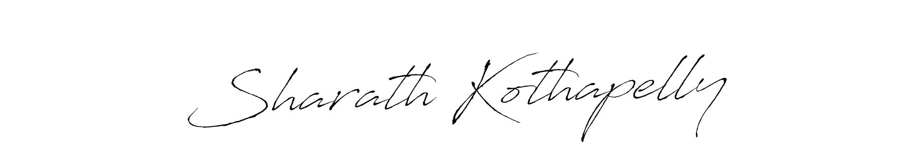 How to make Sharath Kothapelly name signature. Use Antro_Vectra style for creating short signs online. This is the latest handwritten sign. Sharath Kothapelly signature style 6 images and pictures png