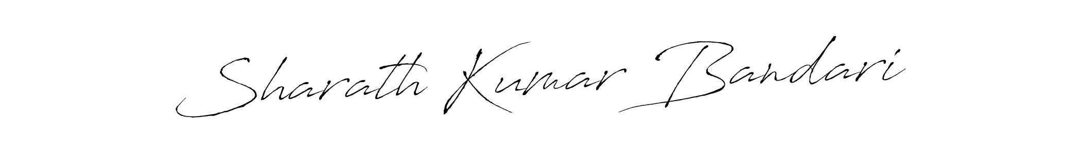 Make a beautiful signature design for name Sharath Kumar Bandari. With this signature (Antro_Vectra) style, you can create a handwritten signature for free. Sharath Kumar Bandari signature style 6 images and pictures png