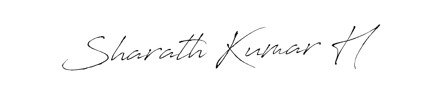 Sharath Kumar H stylish signature style. Best Handwritten Sign (Antro_Vectra) for my name. Handwritten Signature Collection Ideas for my name Sharath Kumar H. Sharath Kumar H signature style 6 images and pictures png