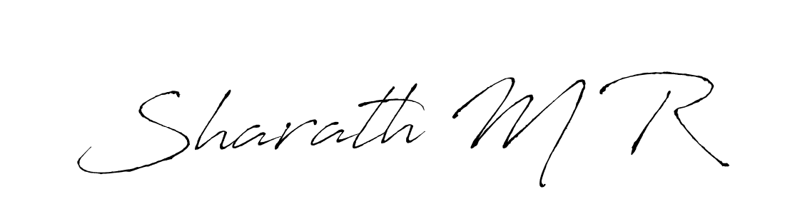 Make a beautiful signature design for name Sharath M R. With this signature (Antro_Vectra) style, you can create a handwritten signature for free. Sharath M R signature style 6 images and pictures png