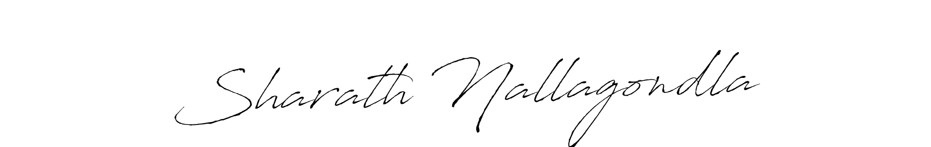 Also we have Sharath Nallagondla name is the best signature style. Create professional handwritten signature collection using Antro_Vectra autograph style. Sharath Nallagondla signature style 6 images and pictures png