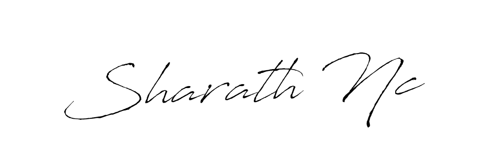 How to make Sharath Nc name signature. Use Antro_Vectra style for creating short signs online. This is the latest handwritten sign. Sharath Nc signature style 6 images and pictures png