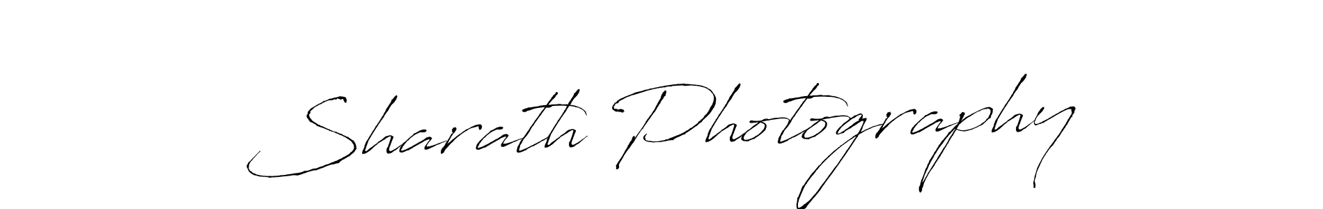 Create a beautiful signature design for name Sharath Photography. With this signature (Antro_Vectra) fonts, you can make a handwritten signature for free. Sharath Photography signature style 6 images and pictures png