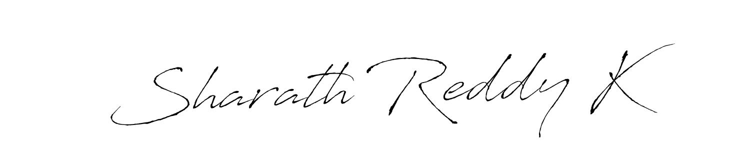 Design your own signature with our free online signature maker. With this signature software, you can create a handwritten (Antro_Vectra) signature for name Sharath Reddy K. Sharath Reddy K signature style 6 images and pictures png