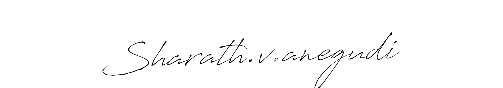 How to make Sharath.v.anegudi signature? Antro_Vectra is a professional autograph style. Create handwritten signature for Sharath.v.anegudi name. Sharath.v.anegudi signature style 6 images and pictures png