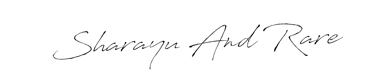 You should practise on your own different ways (Antro_Vectra) to write your name (Sharayu And Rare) in signature. don't let someone else do it for you. Sharayu And Rare signature style 6 images and pictures png