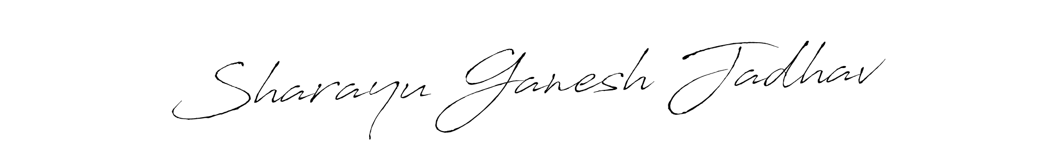 Make a beautiful signature design for name Sharayu Ganesh Jadhav. Use this online signature maker to create a handwritten signature for free. Sharayu Ganesh Jadhav signature style 6 images and pictures png