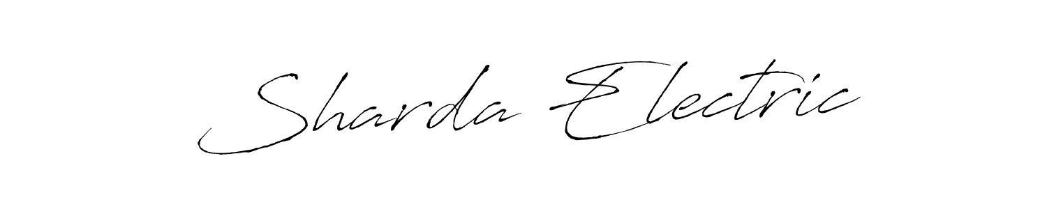 You should practise on your own different ways (Antro_Vectra) to write your name (Sharda Electric) in signature. don't let someone else do it for you. Sharda Electric signature style 6 images and pictures png